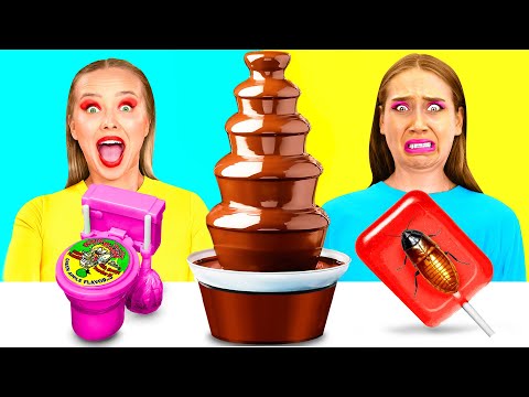 Видео: Шоколадный Фонтан Челлендж | Вкусные Кухонные Лайфхаки от DuKoDu Challenge