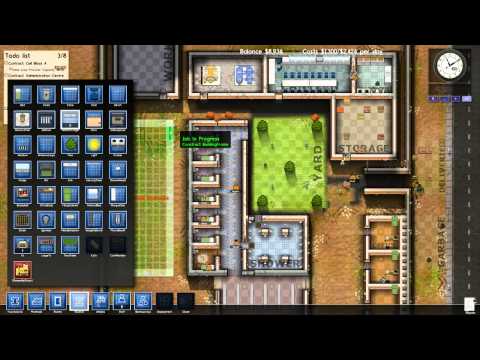 Видео: Prison Architect часть 2 (alpha 4) с Братцем Ву HD