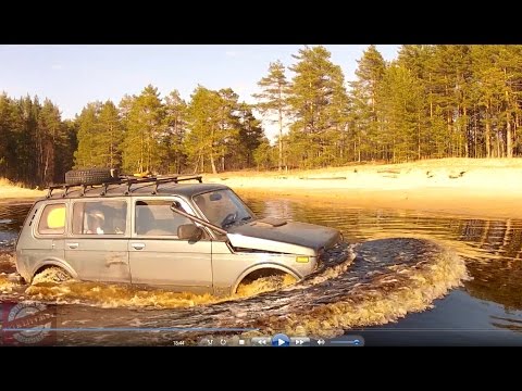 Видео: На Бесов Нос в одиночку, на Ниве 2131. Девушка за рулем. Петроглифы. Майские 2016
