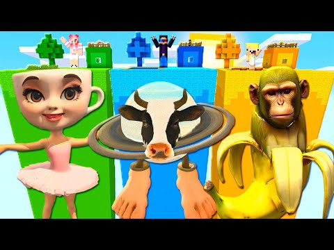 Видео: ЧАНК ☕️БАЛЕРИНА КАПУЧИНО vs 🍌ШИМПАНЗИНИ БАНАНИНИ vs 🪐САТУРНА САТУРНИТА В МАЙНКРАФТ! MINECRAFT