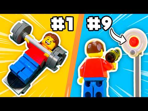 Видео: 15 LEGO ТРЮКОВ С МИНИФИГУРКАМИ