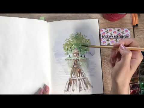 Видео: Рисую в скетчбуке