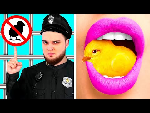 Видео: Как Пронести Животных в Тюрьму | Сумасшедший Челлендж от Fun Fun Challenge