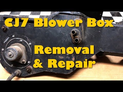 Видео: Снятие и ремонт корпуса отопителя CJ7