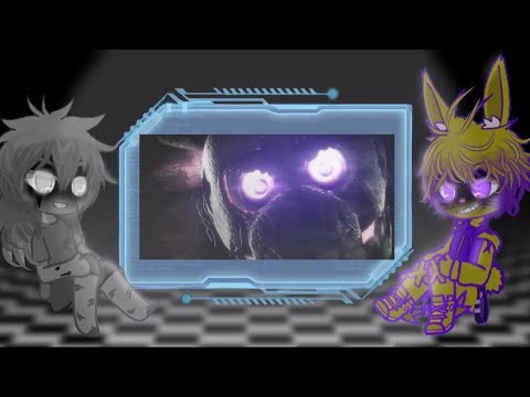 Видео: //Gaha club//реакция//FNIA 2 реагирует на клип:[это я purple guy].
