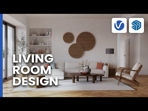 Видео: Создание дизайна гостиной с помощью V-Ray для SketchUp