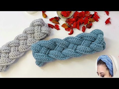 Видео: Вязание крючком очень простое вязание модели банданы и резинки для волос