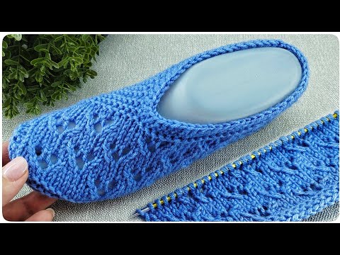 Видео: ПРОСТО ВОСТОРГ!!! Ажурные следки на двух спицах👌 СЛЕДКИ БЕЗ ШВОВ