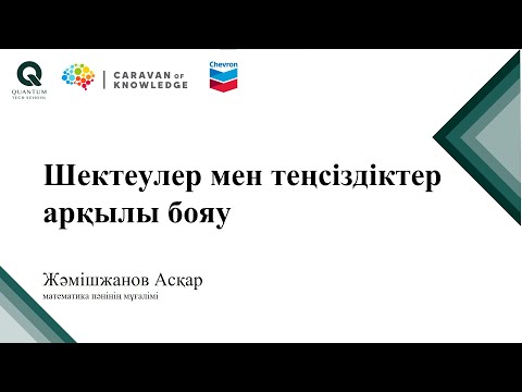 Видео: Desmos. Шектеулер мен теңсіздіктер арқылы бояу.