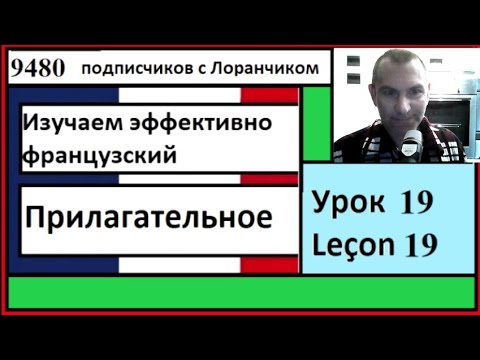 Видео: Изучаем эффективно французский (Урок 19) - Прилагательное