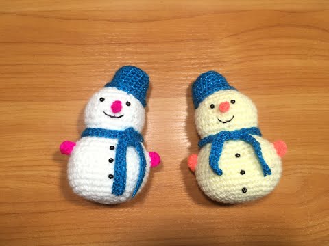 Видео: Снеговик на новый год крючком/New Year's snowman crocheted /