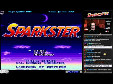 Видео: Sparkster прохождение [ Crazy Hard ] | Игра на (SNES, 16 bit) 1994 Стрим RUS
