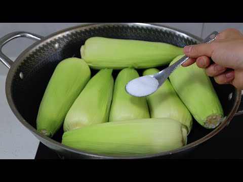 Видео: Секрет идеальной вареной кукурузы! Сладкая и нежная!
