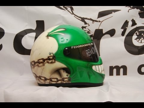 Видео: Аэрография шлема XXR от ФедоровМото 2
