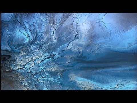 Видео: Dark and Shifty Part 3. Жидкое искусство с помощью Color Shift Paint!!!