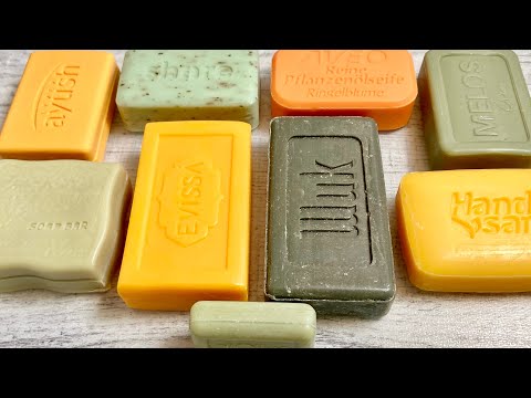 Видео: Soap cutting * ASMR soap * Резка мыла АСМР * Хруст мыла 💚