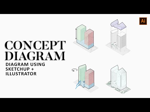 Видео: Концептуальная схема в архитектуре [Руководство по Illustrator для архитекторов]