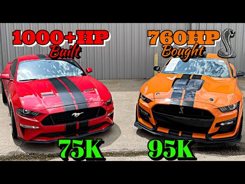 Видео: 760-сильный Shelby GT500 или 1000-сильный Twin Turbo Mustang GT. Какой автомобиль лучше?