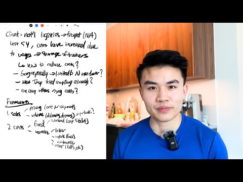 Видео: Веду консалтинговый кейс в прямом эфире, так что вы можете просто скопировать меня (Bain R1)