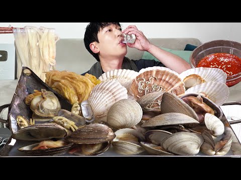 Видео: Вкусные моллюски на пару! Хорошего вечера! MUKBANG REALSOUND ASMR EATINGSHOW