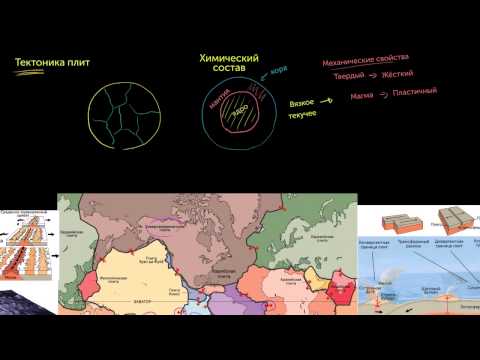 Видео: Тектоника плит–различие: кора и литосфера (видео 1) | Геологическая и климатическая история Земли