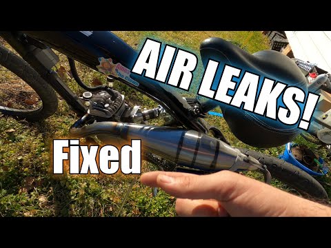 Видео: Утечка воздуха в моторизованном велосипеде (как найти и устранить)