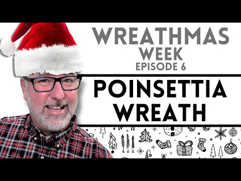 Видео: Венок из белой пуансеттии — Неделя масленицы, день 6 — #Рождество @DavesWreaths