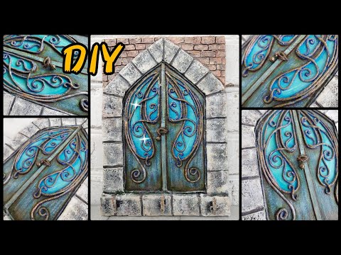 Видео: КЛЮЧНИЦА "ТАИНСТВЕННАЯ ДВЕРЬ"из простых материалов/#diy #art #handmade