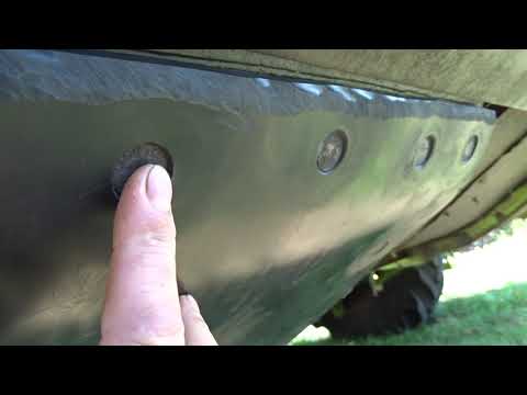 Видео: підготовка жатки до збору соі терконові санки до жатки,))