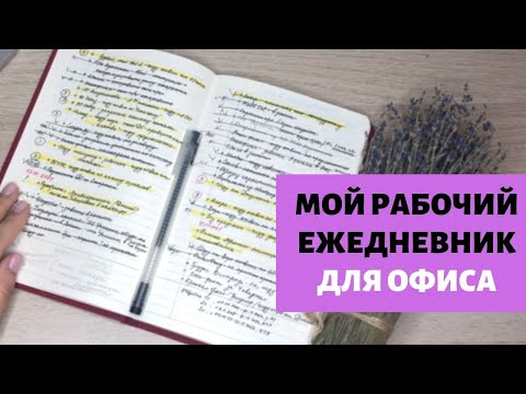 Видео: Как я веду ежедневник для работы?