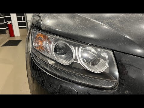 Видео: Hyundai Santa Fe 2 - ремонт фар, замена линз, диодные Expression Drive