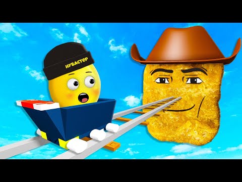 Видео: ТЕЛЕЖКА НАГГЕТС КОВБОЙ в ROBLOX!