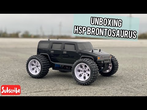 Видео: HSP Brontosaurus 4WD RTR распаковка и обзор - ЛУЧШИЙ? | бюджетки RC