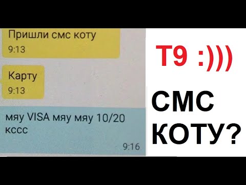Видео: Т9 и лютая автозамена. Пришли смс коту! Мяу VISA мяу мяу 10/20 кссс