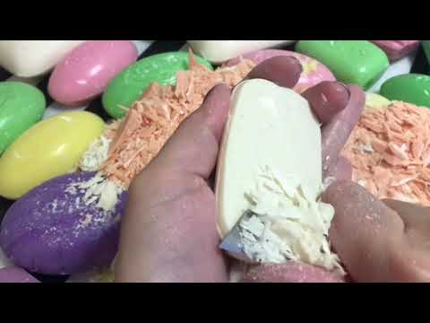 Видео: ASMR Soap/ cutting dry soap/ сухое мыло