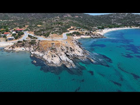 Видео: Халкидики, Гърция – кристално море, плажове и гледка към Атон