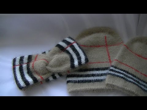 Видео: ПОПУЛЯРНАЯ ПОВЯЗКА В СТИЛЕ "BURBERRY"ИЗ ПРЯЖИ ПУХ НОРКИ!!!