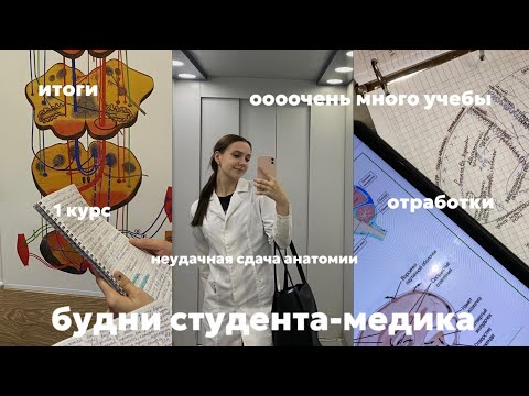 Видео: будни студента-медика | отработки и учеба | 1 курс | педиатрия | vlog