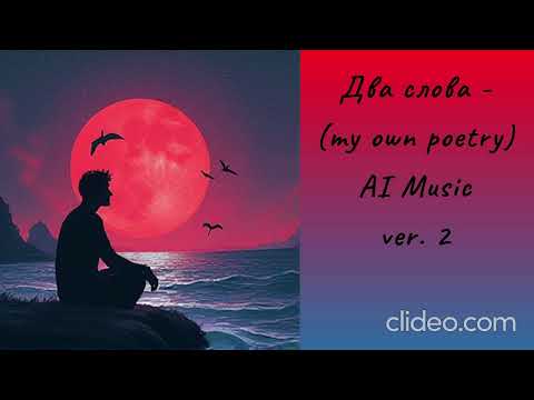 Видео: Два слова (my own poetry) AI Music ver. 2