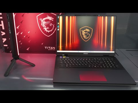 Видео: Ноутбук MSI Titan 18 HX Ai 2025 с графикой RTX5090 в магазине MSI Store