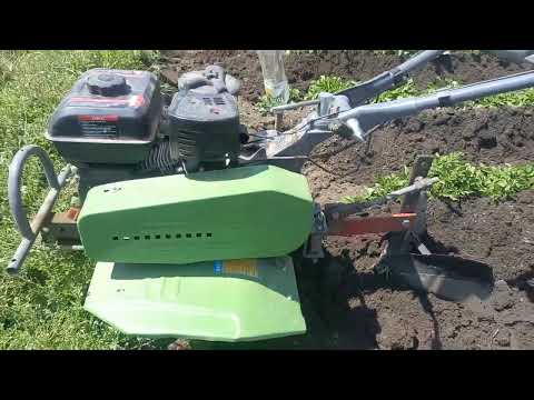 Видео: Окучивание картошки мотоблоком БИЗОН 910