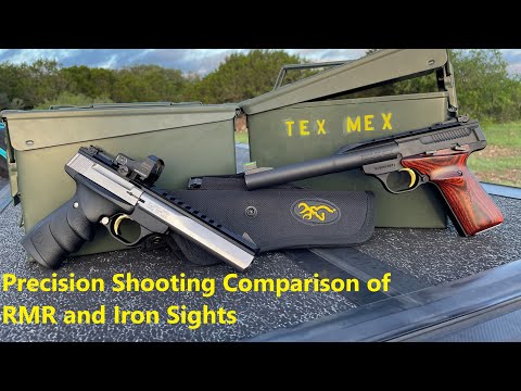 Видео: Сравнение точности стрельбы с использованием RMR и механических прицелов