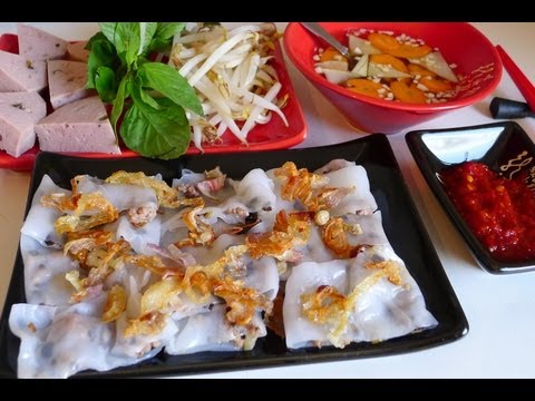 Видео: Вьетнамские паровые рисовые рулетики — Бань Кён | Рецепты Хелен