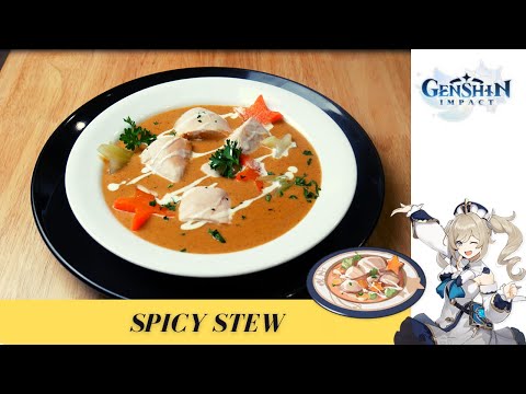 Видео: Рецепт Genshin Impact №9 / Острое рагу / Фирменное блюдо Барбары