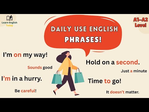 Видео: Фразы английского языка для повседневного использования (уровень A1–A2)