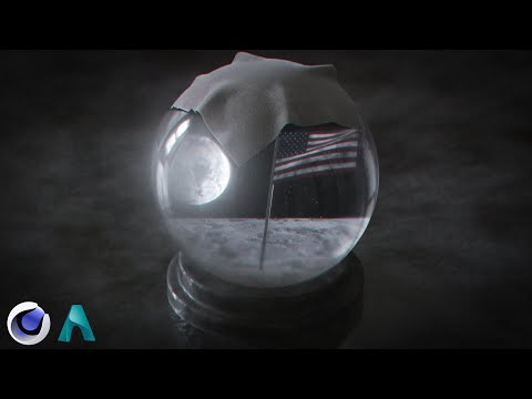 Видео: Делаем магический шар в Cinema 4D, Arnold render