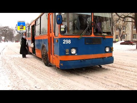 Видео: Черкаський тролейбус— Січень 2014 / Cherkasy trolleybus— January 2014