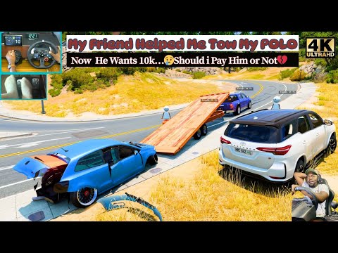 Видео: Он отбуксировал мой Polo... И тут случилось ЭТО! 😱💥 | Драма и ремонт на BeamNG
