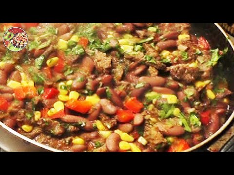 Видео: Говядина с овощами по - мексикански..(Chili con Carne) (говядина с овощами).  Просто, очень вкусно!