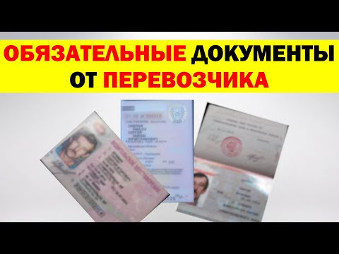 Видео: ОБЯЗАТЕЛЬНЫЙ комплект документов от ПЕРЕВОЗЧИКА для заключения договора заявки